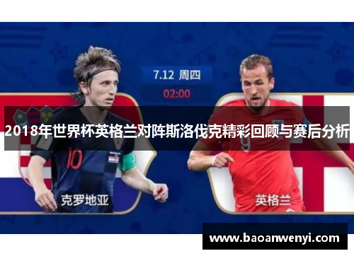 2018年世界杯英格兰对阵斯洛伐克精彩回顾与赛后分析
